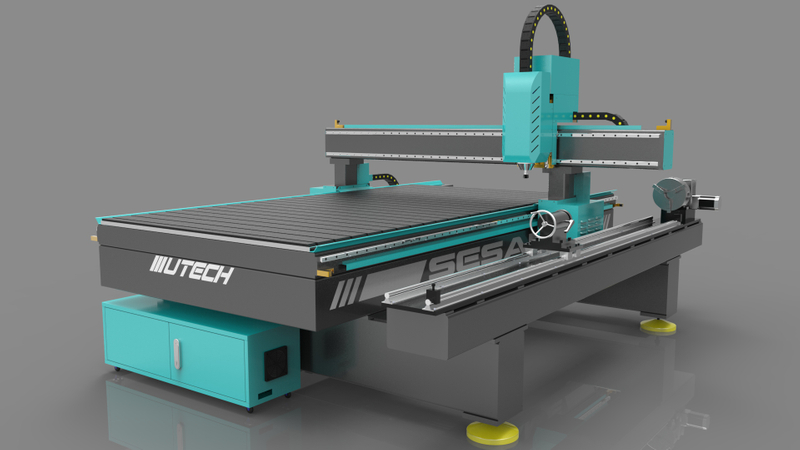 Ahşap için Sıcak Satış 1325 4 Eksenli CNC Router Makinesi 