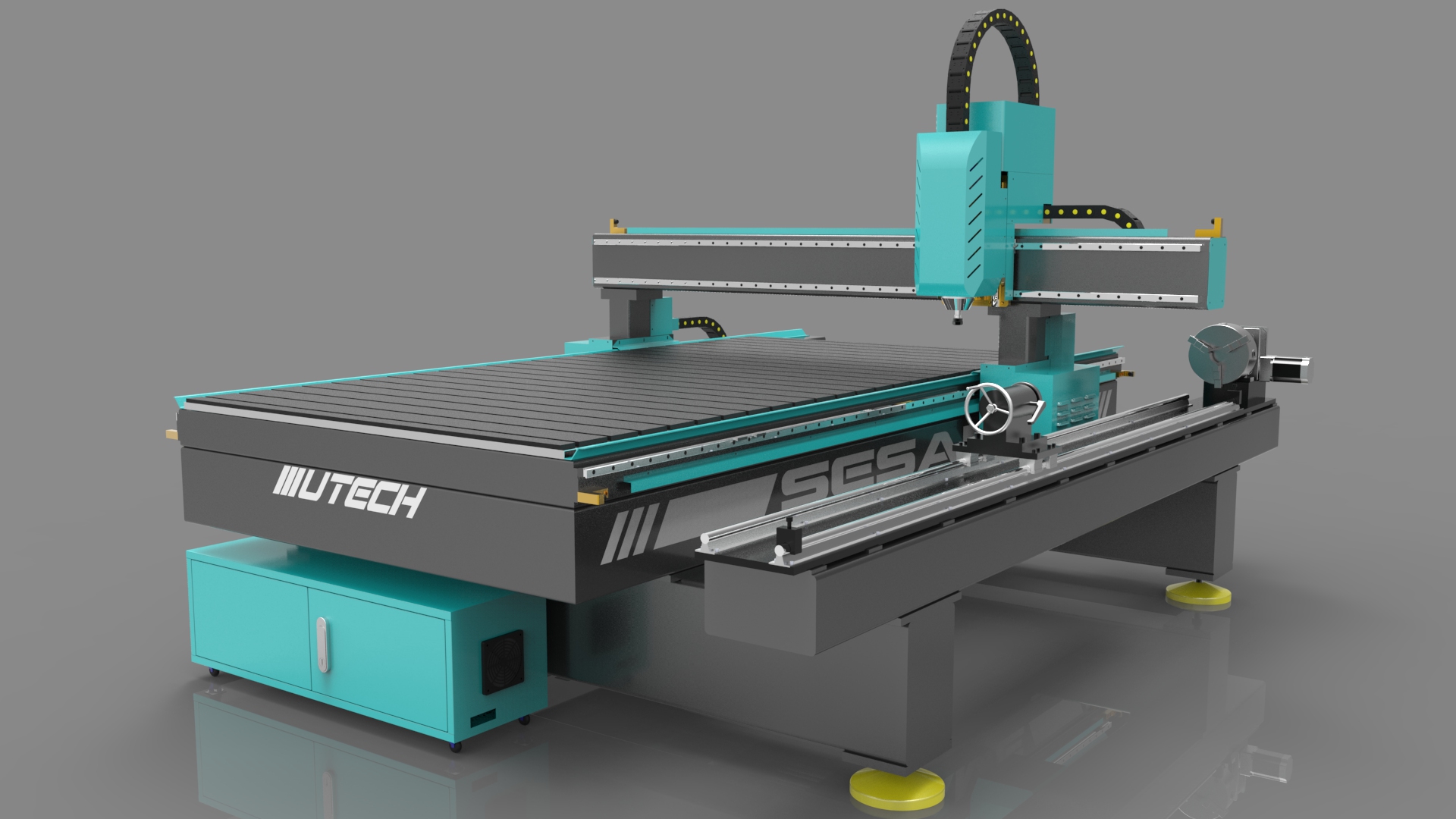 Ahşap için Sıcak Satış 1325 4 Eksenli CNC Router Makinesi 