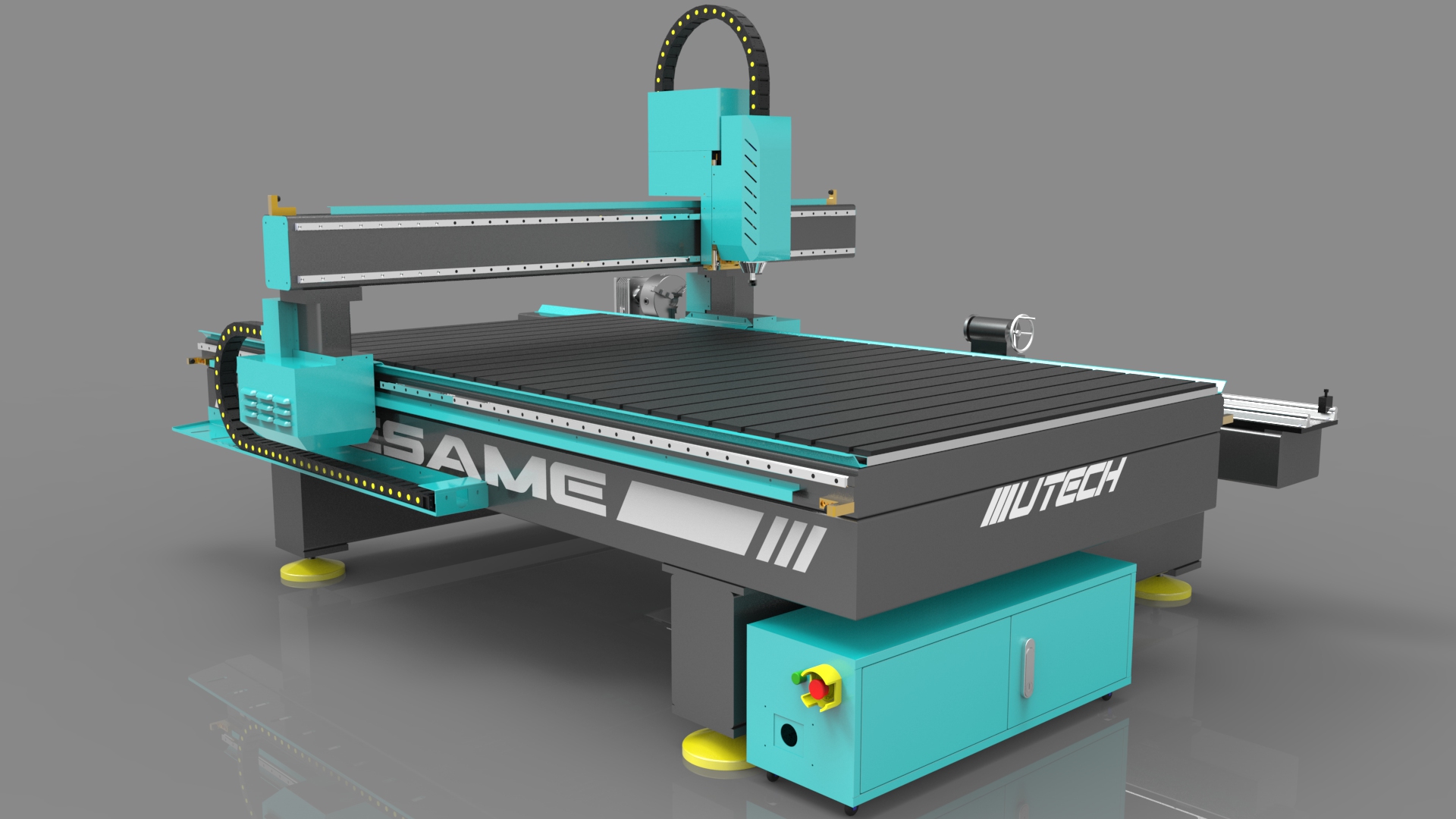 Ahşap için Sıcak Satış 1325 4 Eksenli CNC Router Makinesi 