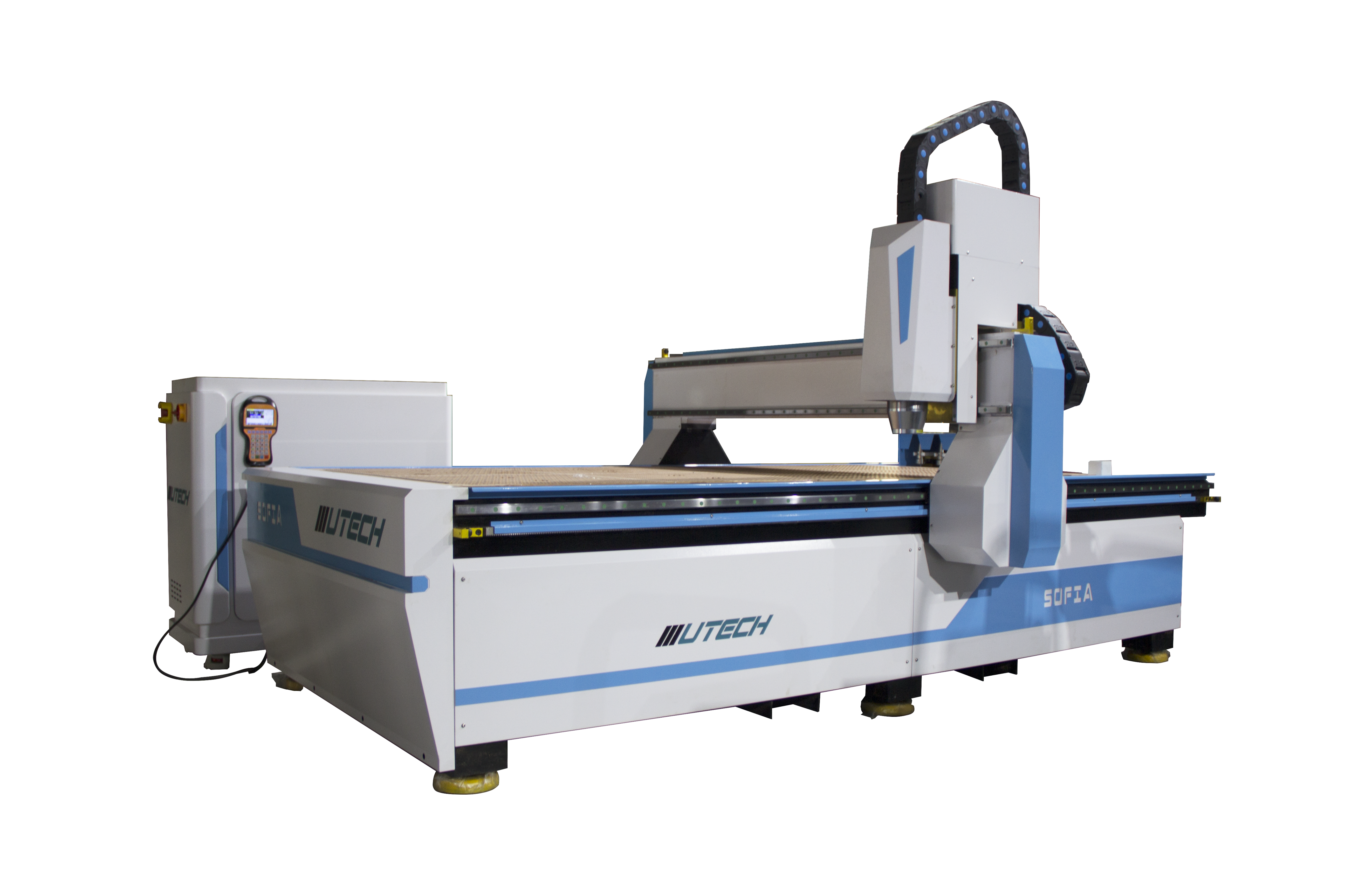 Mobilya için Ağır Hizmet 1300mm * 2500mm 4 Eksenli ATC Cnc Router