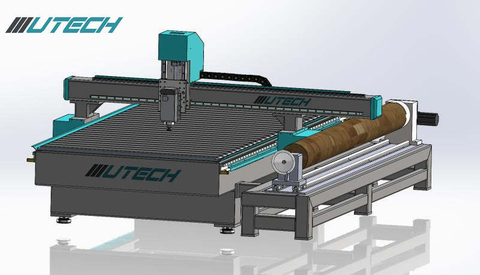 Ahşap için Sıcak Satış 1325 4 Eksenli CNC Router Makinesi 