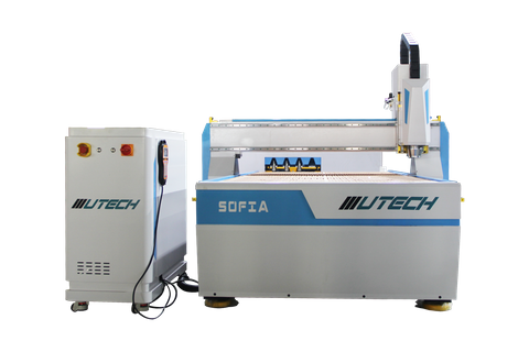 Mobilya için Ağır Hizmet 1300mm * 2500mm 4 Eksenli ATC Cnc Router