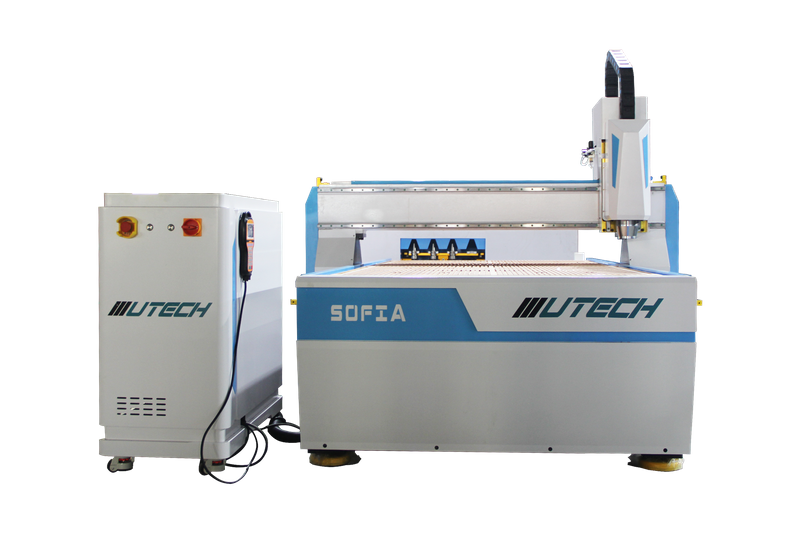 Mobilya için Ağır Hizmet 1300mm * 2500mm 4 Eksenli ATC Cnc Router