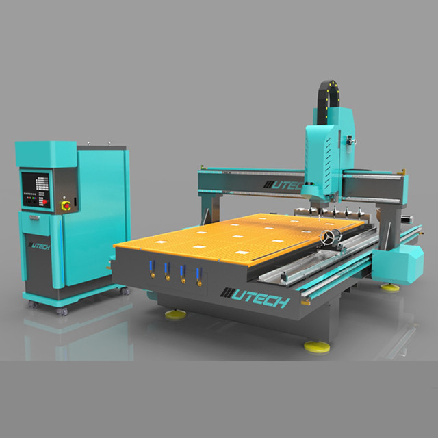 Ağır Hizmet 4 Eksen 1325 3d Taş Oyma Makinesi Dönerli Cnc Router