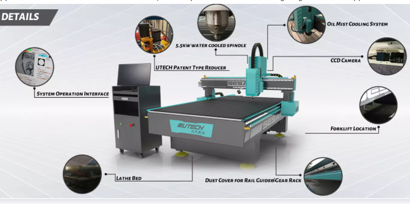 1325 Reklam MDF Akrilik PVC CNC Kesim Makinesi, CCD Kameralı