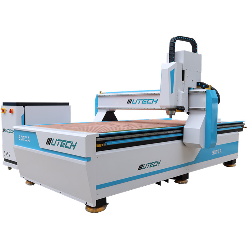 Çok İşlevli 1325 Salınımlı Bıçak CNC Router Kesme Makinesi, CCD Konum Kameralı