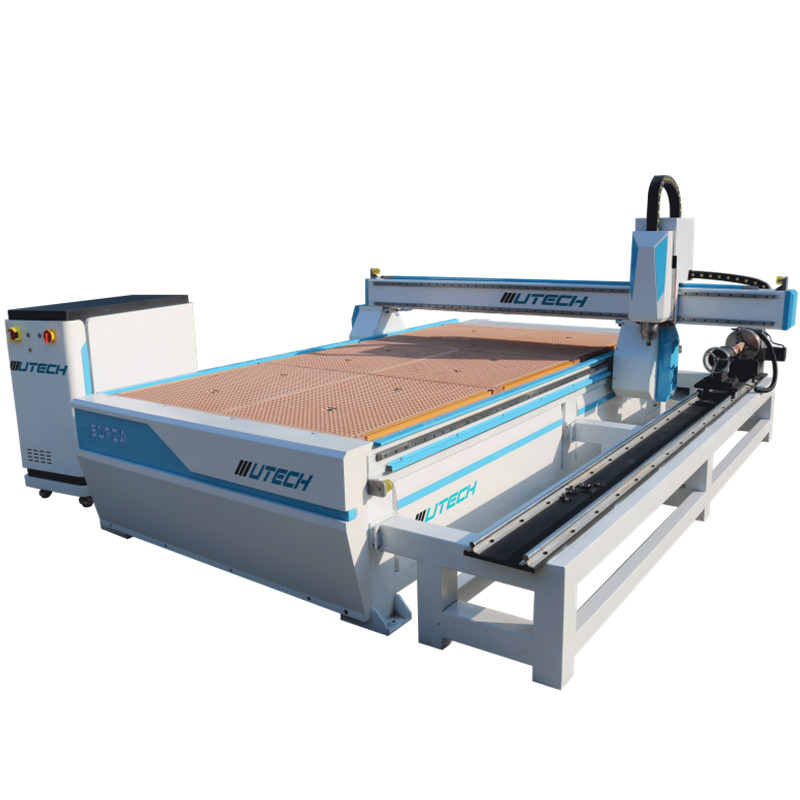 1300X2500mm 4 Eksen ATC CNC Router 3D Ağaç İşleme Makinesi Mobilya Dolabı Kesme Gravür