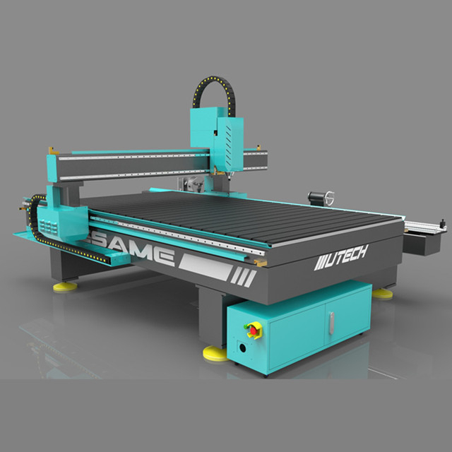 Ağır Hizmet 4 Eksen 1325 3d Taş Oyma Makinesi Dönerli Cnc Router