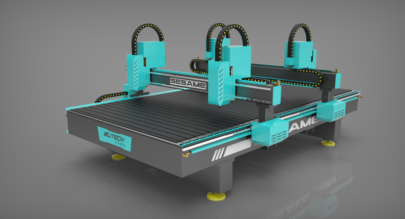 4 Kafalı Çok Milli 3d Ahşap Cnc Router