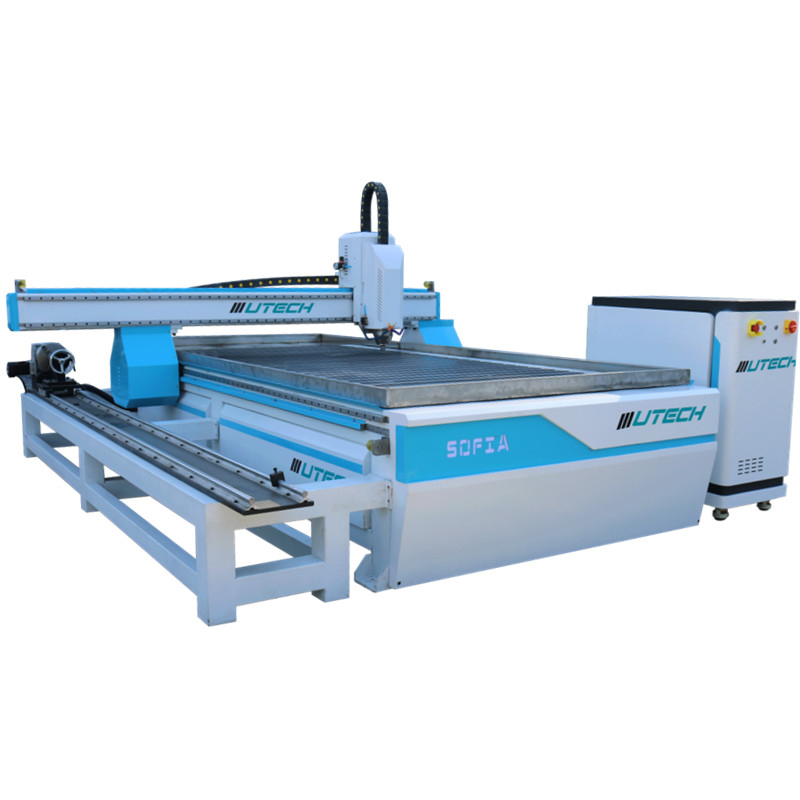 1300X2500mm 4 Eksen ATC CNC Router 3D Ağaç İşleme Makinesi Mobilya Dolabı Kesme Gravür